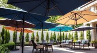 luxury durable patio umbrellas