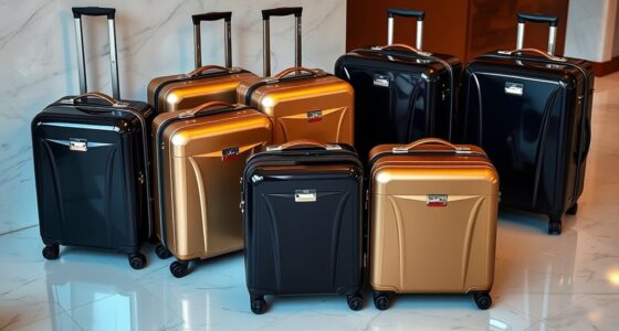 luxury durable travel luggage