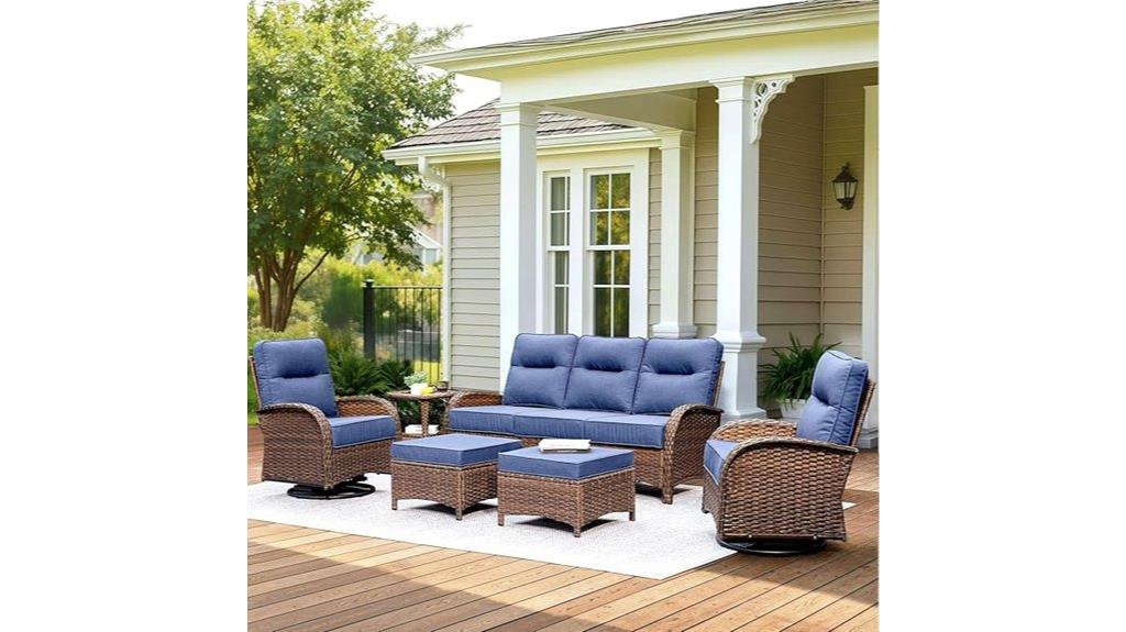outdoor patio swivel set