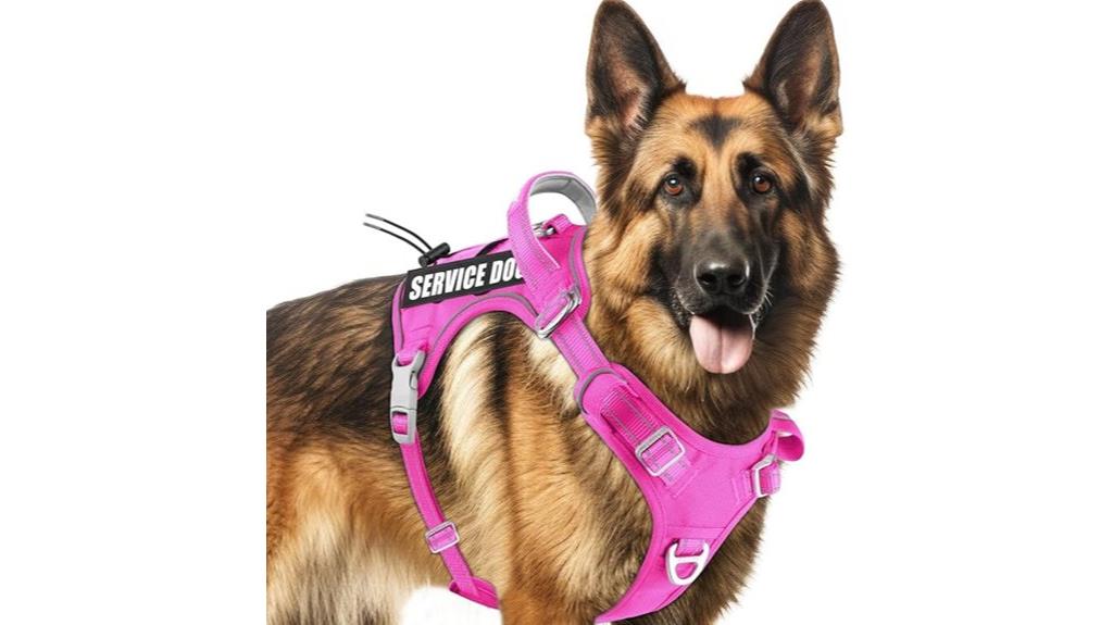 pink medium large harness