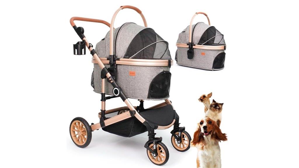 15 Best Pet Strollers for Small Dogs That Combine Comfort and Convenience 13 portable foldable pet stroller