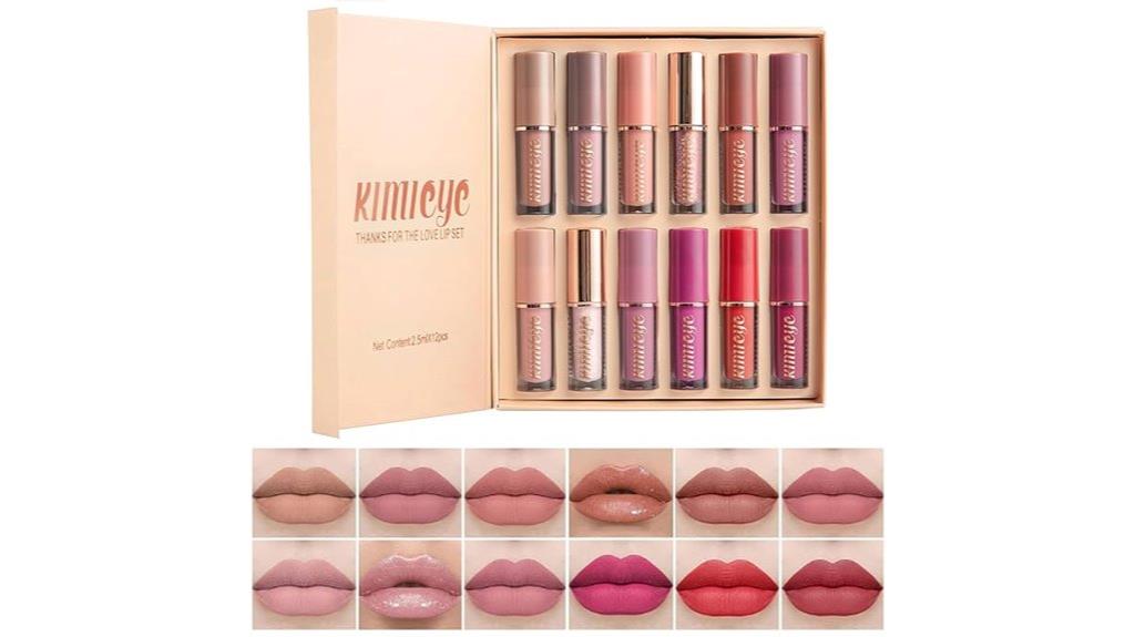 set of 12 velvet lipsticks