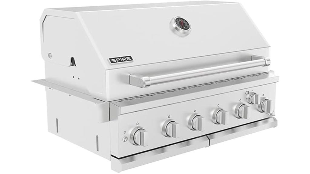 six burner built in grill