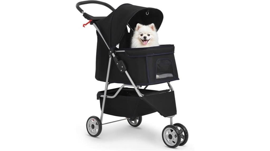 15 Best Pet Strollers for Small Dogs That Combine Comfort and Convenience 11 three wheel pet stroller