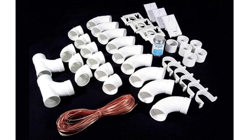 15 Best Central Vacuum Kits for DIY Installation That Make Home Cleaning Easier 6 white central vacuum fittings