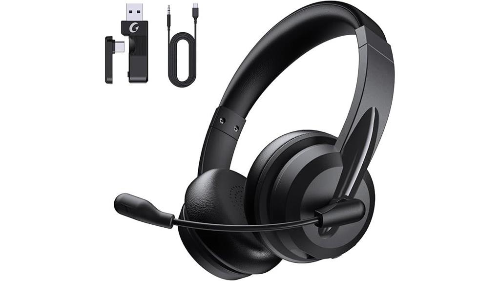 wireless work headset with mic
