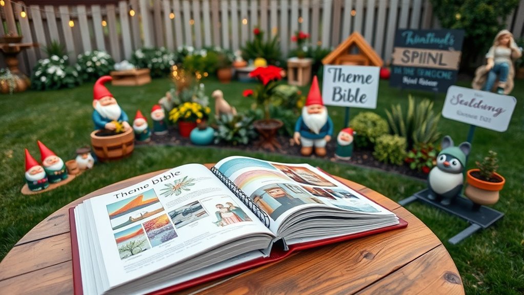How to Build a ‘Theme Bible’ for Your Yard Display 2 create cohesive yard display