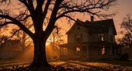 golden hour spooky photography