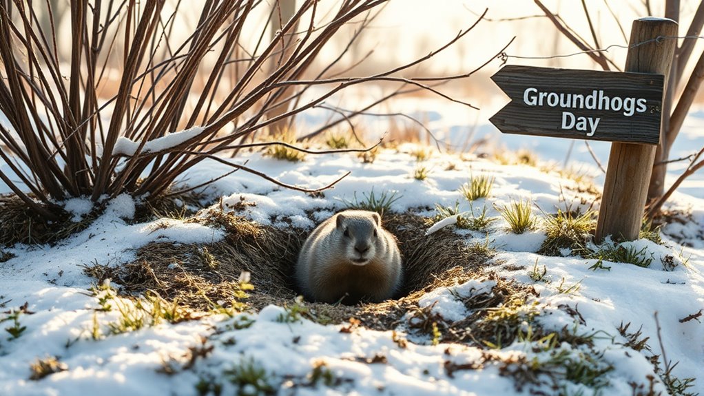 groundhog shadow predicts seasons