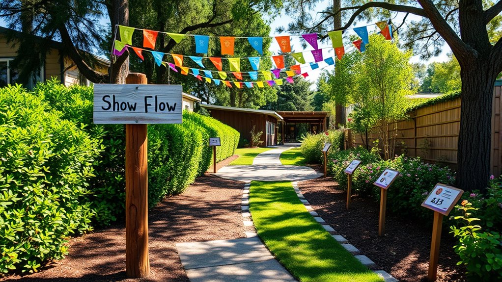 guide visitors with lighting