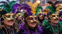 mask tradition during mardi gras
