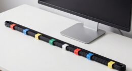 organized cable management setup