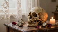 skull decor symbolizes mortality
