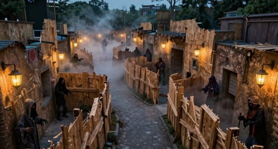 theme park scare zone layouts