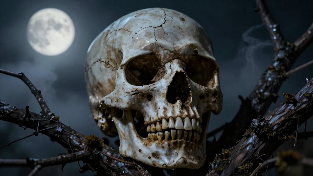 bones in halloween imagery