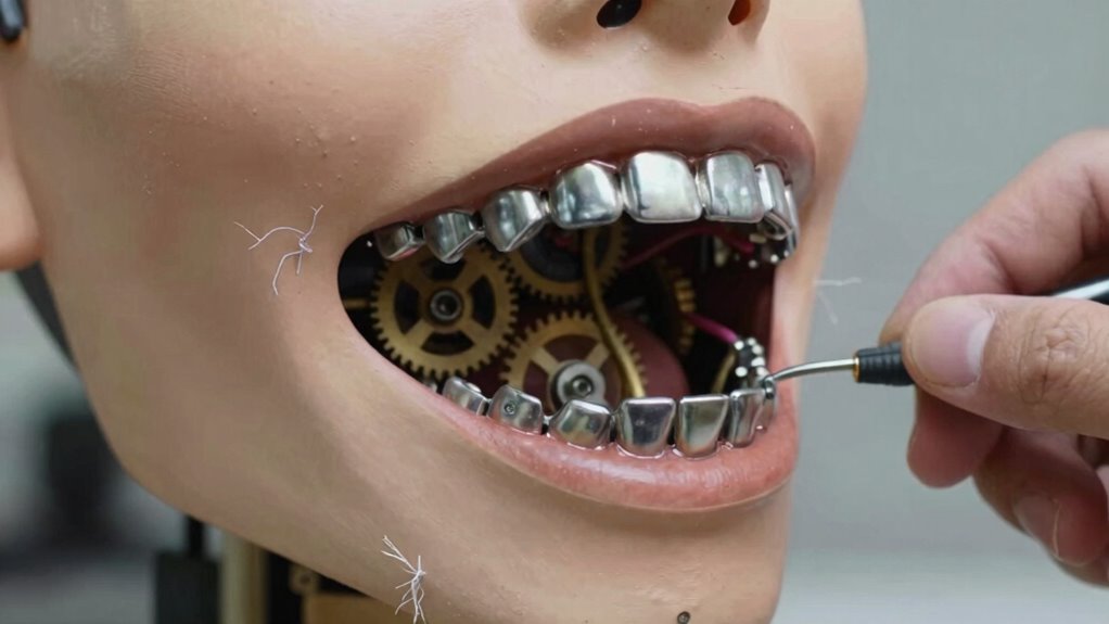 calmly fix animatronic jaw