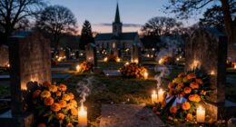 candles and cemeteries significance