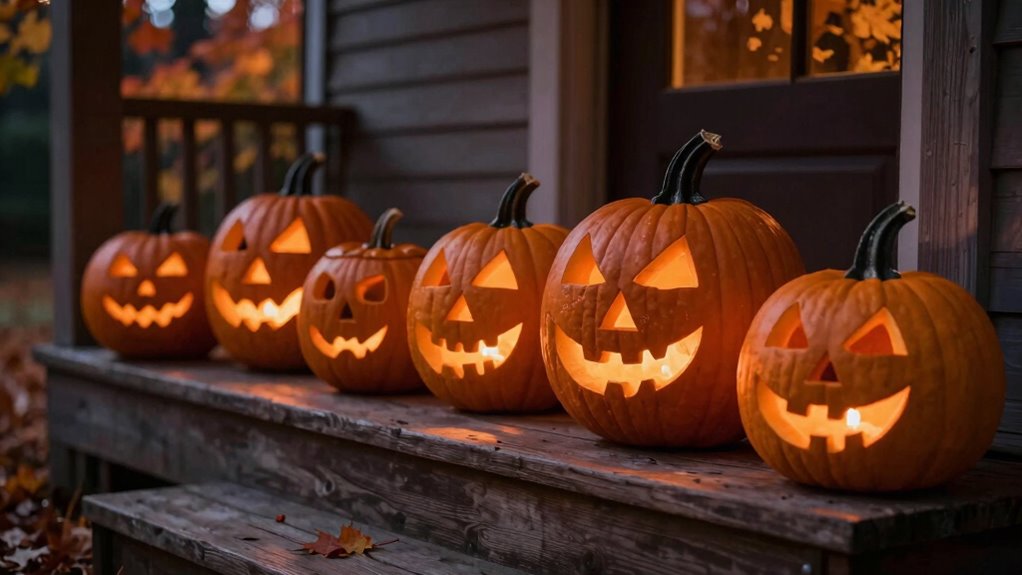 carved pumpkins ward spirits