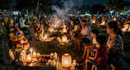 cemetery vigil tradition celebration