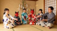 chasing demons during setsubun