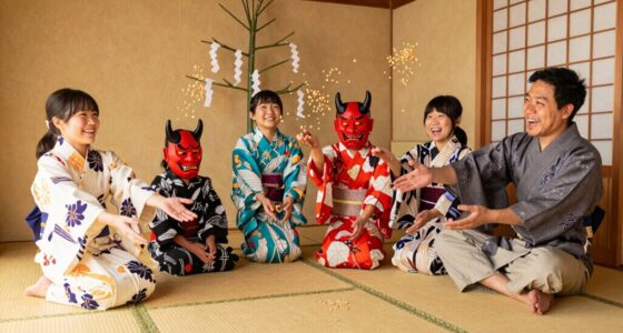 chasing demons during setsubun