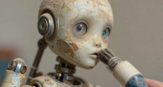 cleaning dusty animatronics safely