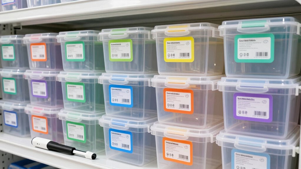 The Labeling System That Stops ‘Mystery Bins’ Forever 2 clear labels ensure organized inventory