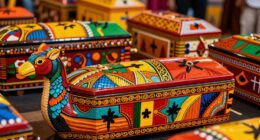 colorful ghanaian coffin art