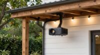 concealing outdoor projector cables