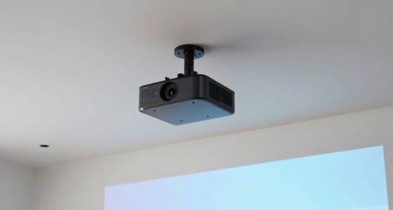 discreet projector installation technique