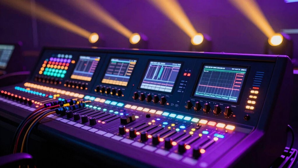 dmx controls lighting fixtures
