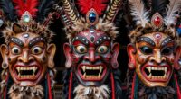 eerie bulgarian festival masks
