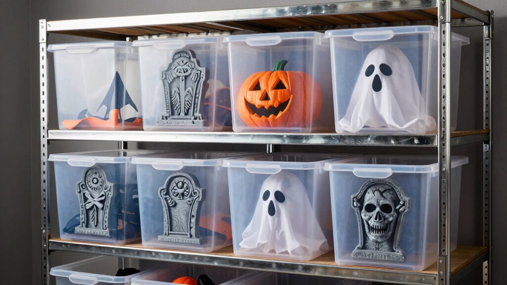 efficient halloween decoration storage
