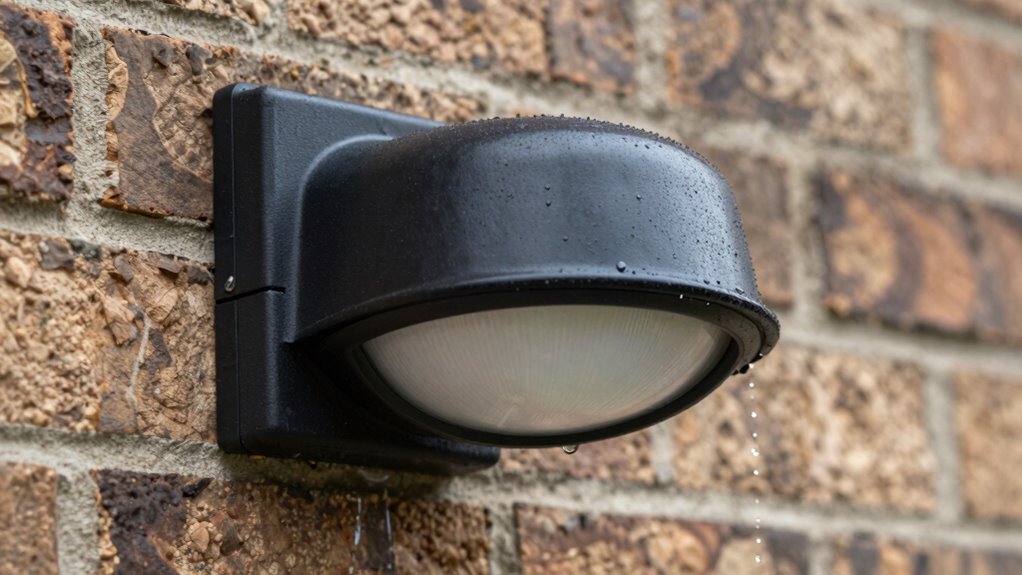 ensure weatherproof outdoor lighting