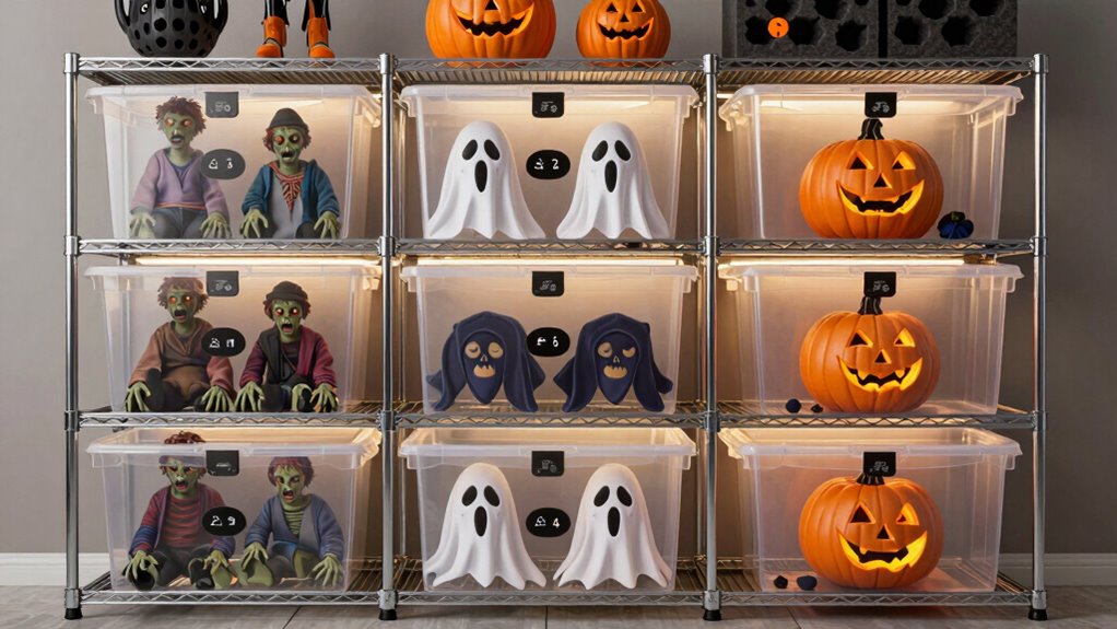 halloween prop storage solution