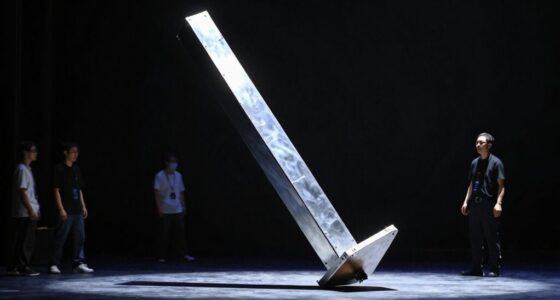 hidden base stabilizes tall props