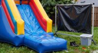 inflatables safety during rain