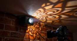 optimal gobo projection angle