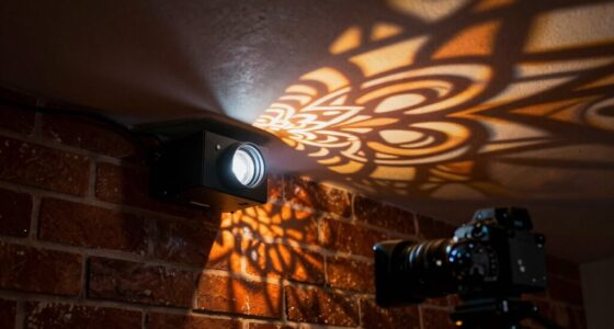 optimal gobo projection angle