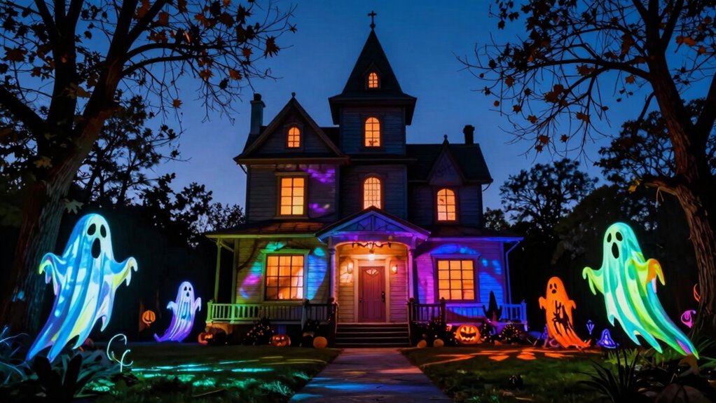 optimal outdoor projection brightness