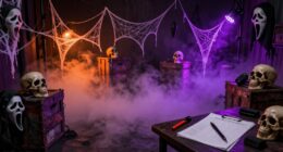 professional haunted house setup