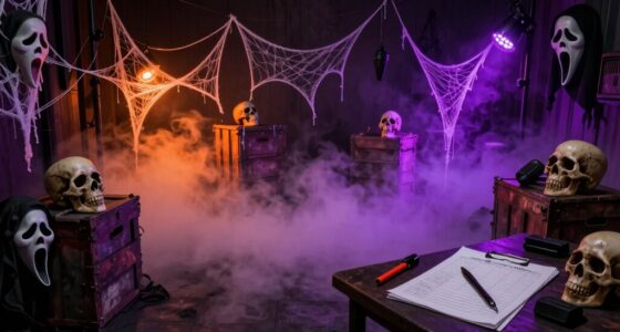 professional haunted house setup