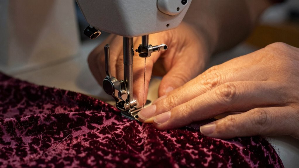 proper heavy fabric sewing
