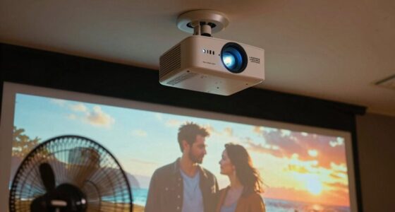 quiet projector fan solution