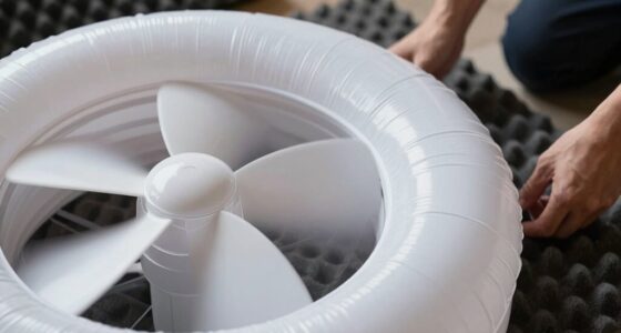 reduce inflatable fan noise
