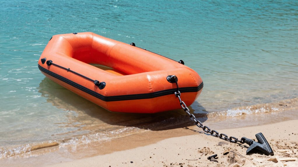 secure inflatable with anchors