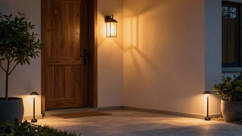solar motion activated porch lighting
