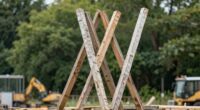 stabilization for falling tall props