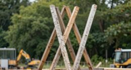 stabilization for falling tall props