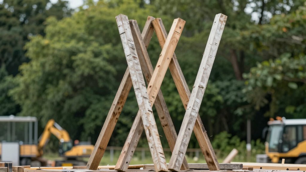 stabilization for falling tall props